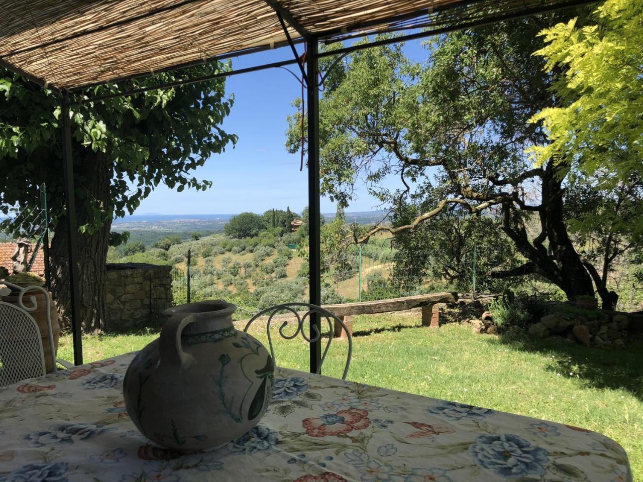 Haus Malerin - Meerblick, Umzaeunter Garten By Toscanatour Guardistallo Luaran gambar